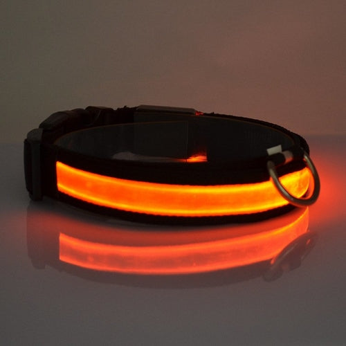 Svítící LED obojek pro psy