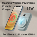 Magnetická mini powerbank s dvouvodičovým kabelem