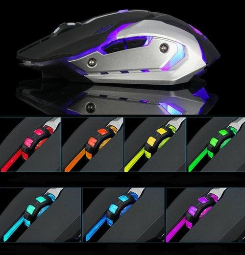 Bezdrátová tichá LED gaming myš Ninja Dragon Stealth 7