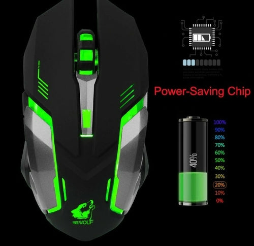 Bezdrátová tichá LED gaming myš Ninja Dragon Stealth 7