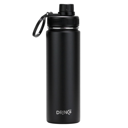 DRINCO® Sportovní láhev z nerezové oceli 22oz – Černá